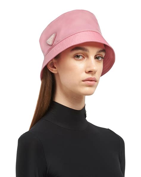 prada bucket hat pink|prada bucket hat nylon.